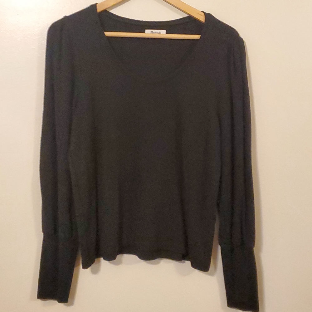 Madewell 🖤 Sweater Scoop Neck Long Sleeve, Size Large